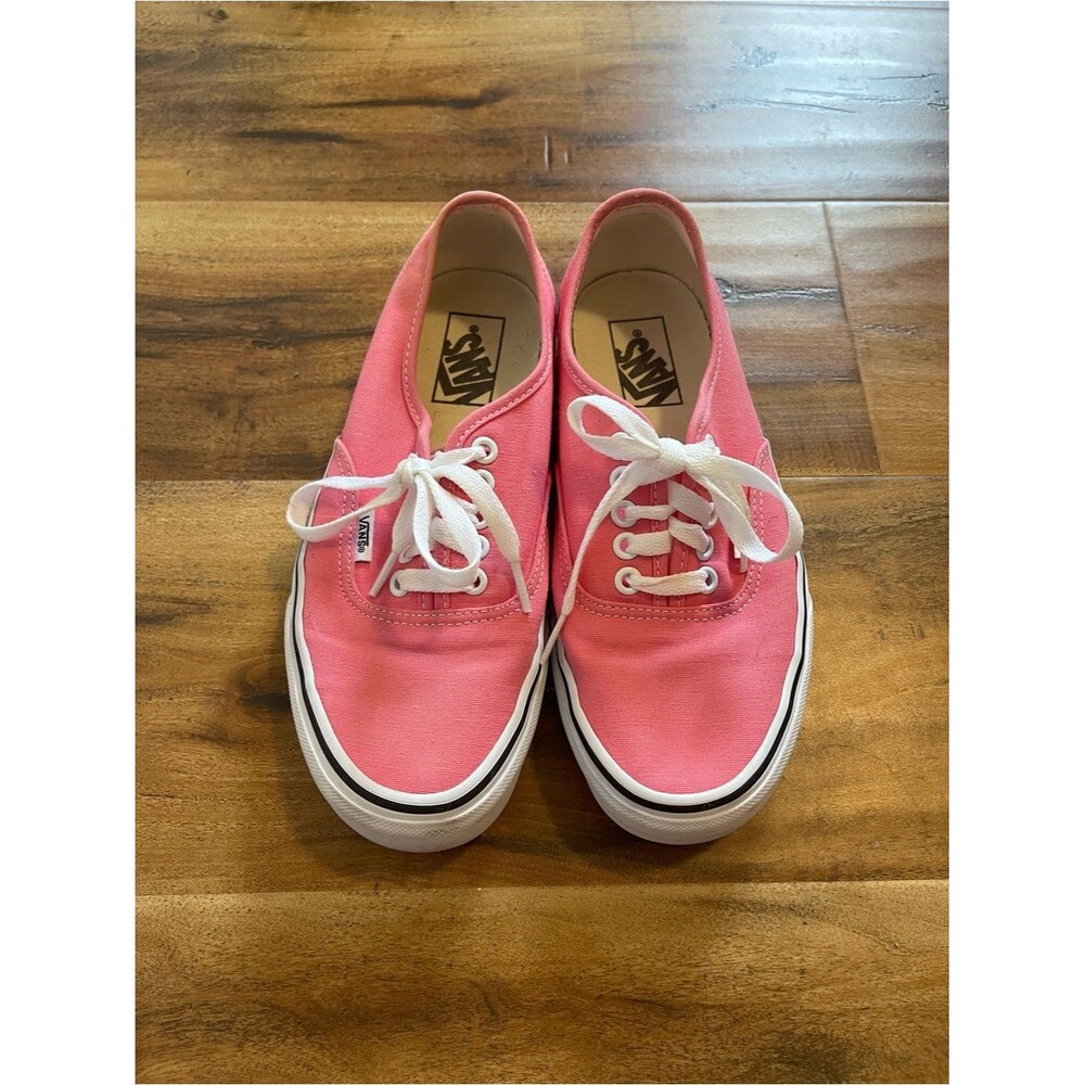 Vans Pink Canvas Low-Top Sneakers